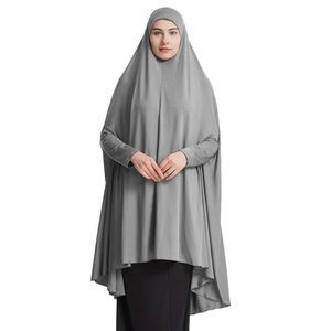 Islamic prayer hijab Long khimar Muslim prayer dress khimar with half abaya